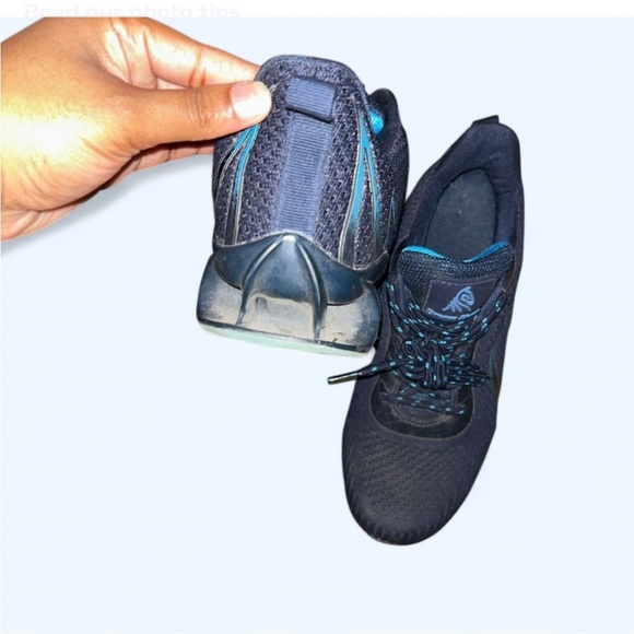 Men's Black and Blue Athletic Shoes - Picture 2 of 4